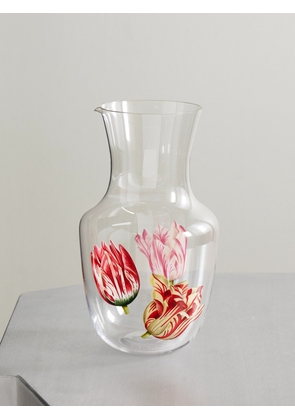 LOBMEYR - Tulipmania Painted Crystal Glass Water Pitcher - Neutrals - One size