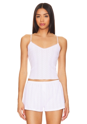 Cou Cou Intimates The Long Cami Top in White. Size M. Also in L.