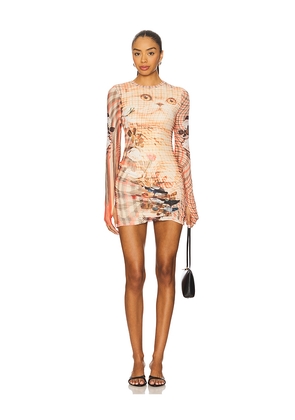 AFRM Mirza Dress in Tan. Size L. Also in S, XS, M.