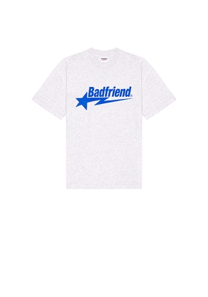 Badfriend Star Logo Tee in Grey. Size M. Also in S, L.