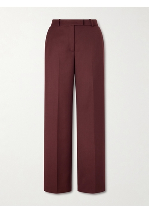 The Frankie Shop - Lenora Woven Straight-leg Pants - Burgundy - XXS,XS,S,M,L,XL