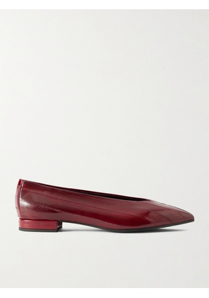 Loro Piana - Rebecca Eel Ballet Flats - Burgundy - IT36,IT36.5,IT37,IT37.5,IT38,IT38.5,IT39,IT39.5,IT40,IT40.5,IT41