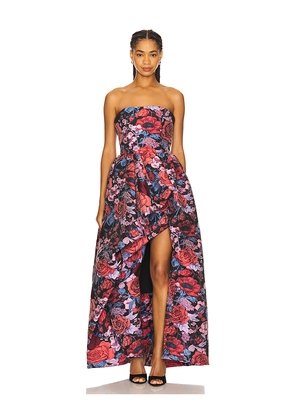 ELLIATT Delphine Gown in Red,Pink. Size M. Also in S, XS, L.