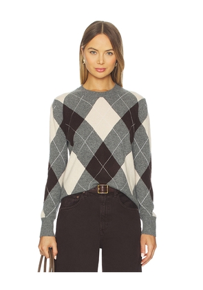 Enza Costa Knit Cashmere Sweater in Grey. Size M. Also in L, S, XS.