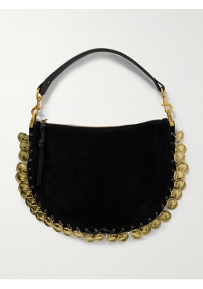 Isabel Marant - Oskan Soft Embellished Leather-trimmed Suede Tote - Black - One size