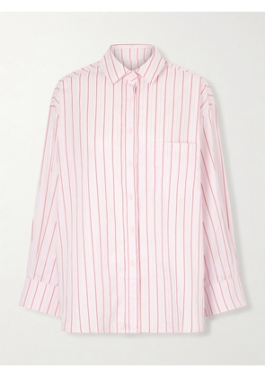Faithfull - Angelo Oversized Striped Cotton-poplin Shirt - Pink - x small,small,medium,large,x large,xx large