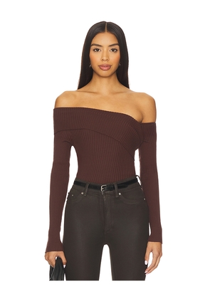 ASTR the Label Daniella Sweater in Brown. Size M. Also in XS, L, XL.