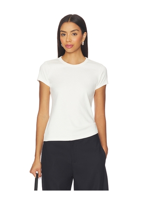 EAVES Lene Baby Tee in White. Size M. Also in XS, XXS, S, L.