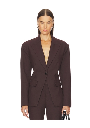 Camila Coelho Rumi Jacket in Burgundy. Size M. Also in S, XXS, XS, L, XL.