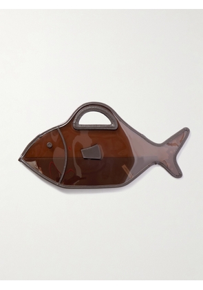 STAUD - Cleo Leather-trimmed Pvc Tote - Brown - One size