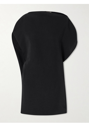 KHAITE - Erin Silk And Cotton-blend Organza Mini Dress - Black - US0,US2,US4,US6,US8,US10