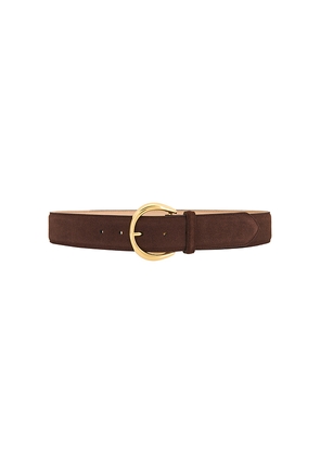 B-Low the Belt Odessa Suede Belt in Chocolate. Size S. Also in XS, M.
