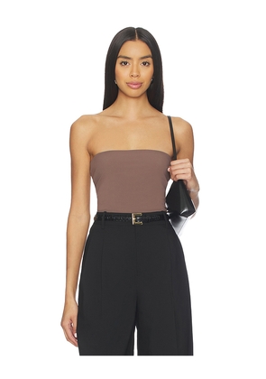 EAVES Bo Tube Top in Brown. Size M. Also in XS, XXS, S, L, XL.