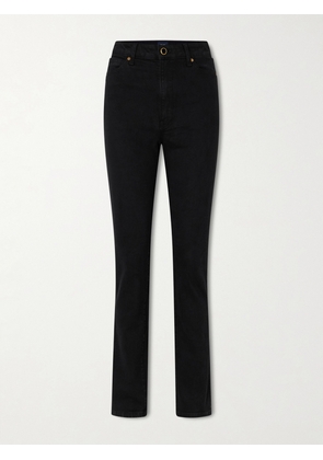KHAITE - Daria High-rise Slim-leg Jeans - Black - 24,25,26,27,28,29,30,31,32