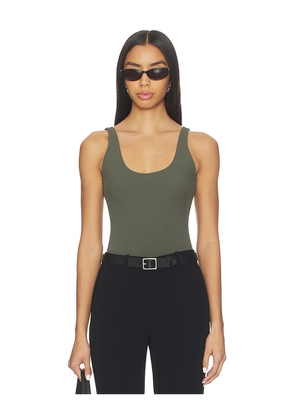 EAVES Nera Bodysuit in Army. Size M. Also in XS, XXS, S, L, XL.
