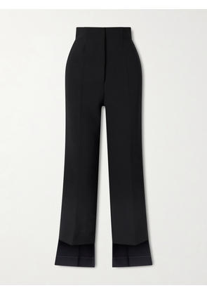 KHAITE - Rae Cropped Crepe Straight-leg Pants - Black - US0,US2,US4,US6,US8,US10,US12