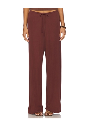 Aya Muse Drawstring Vela Pants in Burgundy. Size XS. Also in S.