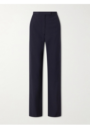 KHAITE - Borden Wool Straight-leg Pants - Blue - US0,US2,US4,US6,US8,US10,US12
