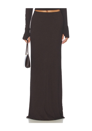 Enza Costa Cashmere Bias Skirt in Brown. Size M. Also in L.