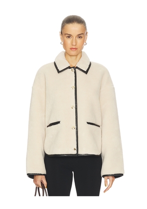 ANINE BING Camden Jacket in Cream. Size M. Also in L, S.