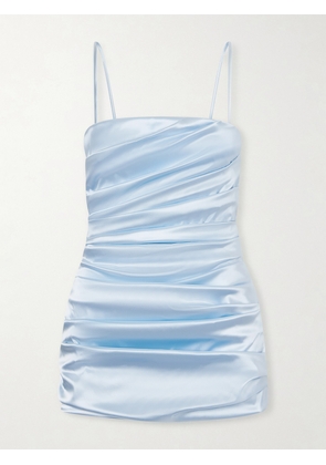 Dolce & Gabbana - Draped Satin Mini Dress - Blue - IT36,IT38,IT40,IT42,IT44
