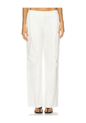 BY.DYLN Leesa Pant in White. Size M. Also in XS, S, XXL.