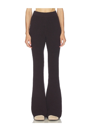 Camila Coelho Nika Rib Pant in Chocolate. Size M. Also in XS, L, XL.