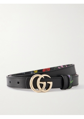 Gucci - Marmont Reversible Floral-print Leather Belt - Multi - 75,80,85,90