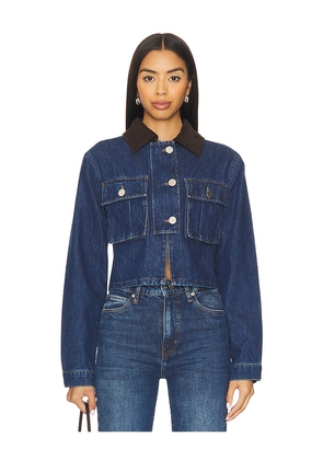 ALIGNE Ethan Denim Jacket in Blue. Size 2. Also in 4, 0, 6.