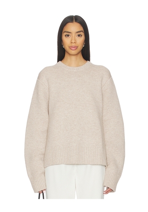 EAVES x Coco Emely Structured Sweater in Beige. Size L. Also in XS, S, M, XL.