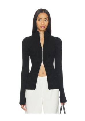 EAVES x Coco Adison Ribbed Slim Long Sleeve in Black. Size S. Also in L, XS.