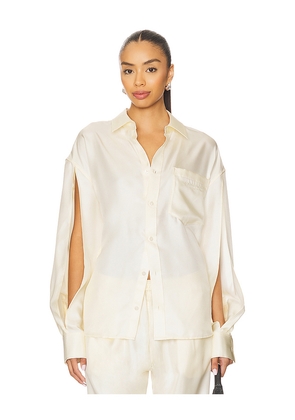 Alexander Wang Button Up Shirt in Ivory. Size S. Also in XS.