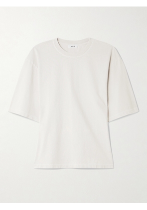 AGOLDE - Storey Cotton-jersey T-shirt - Cream - x small,small,medium,large,x large