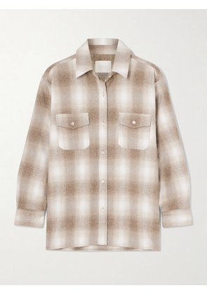 Citizens of Humanity - Kota Checked Cotton-flannel Shirt - Neutrals - x small,small,medium,large,x large