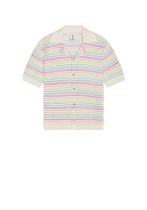 Casablanca Crochet Polo in White. Size XL/1X. Also in L.