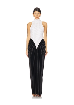 DELFI Hepburn Maxi Dress in Black & White. Size S. Also in M.