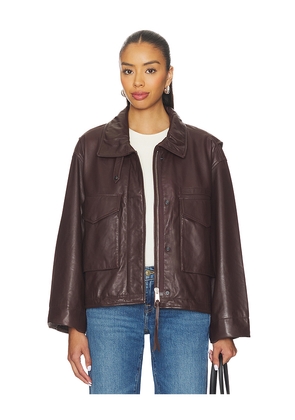 ALLSAINTS Clay Jacket in Burgundy. Size L. Also in M.