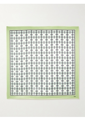 Olivia von Halle - Dunaway Silk-satin Scarf - Green - One size