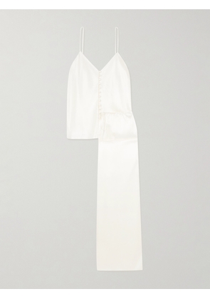Olivia von Halle - Blair Silk-satin Pajamas - Ivory - x small,small,medium,large,x large