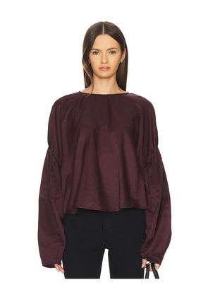 Citizens of Humanity Anika Top in Burgundy in Wine. Size M. Also in XS, S, L, XL.
