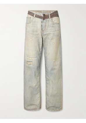 Haikure - Bonnie Distressed Mid-rise Jeans - Blue - 23,24,25,26,27,28,29,30,31