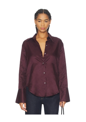Citizens of Humanity Camilia Shirt in Burgundy. Size M. Also in S, L.