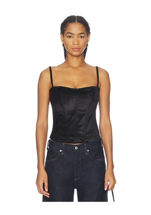 Citizens of Humanity Darya Corset Top in Black. Size L. Also in XS, S, M.