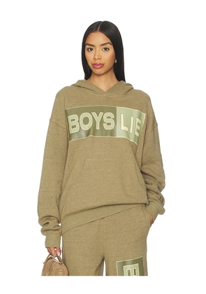 Boys Lie Better Half Garden Racer Hoodie in Green. Size M/L. Also in XS/S, XL/XXL.