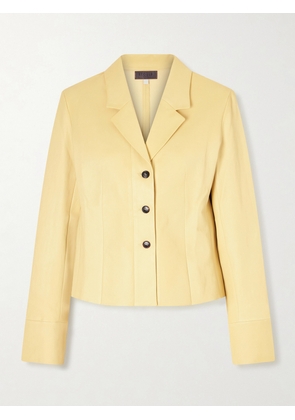 STOULS - Giorgio Leather Jacket - Yellow - x small,small,medium,large