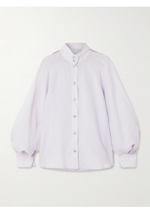 Zimmermann - Billow Ramie Blouse - Purple - 00,0,1,2,3,4
