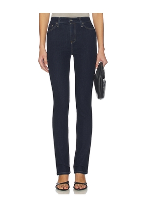 AG Jeans Mari Slim Straight Extended Jeans in Blue. Size 24. Also in 26, 25, 27, 28, 32, 33.