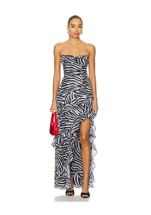 Amanda Uprichard x REVOLVE Magnolia Dress in Black,White. Size M. Also in S, XS.