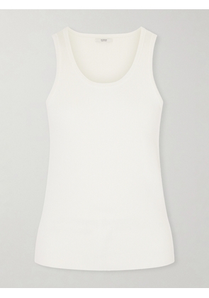 FFORME - Camilla Ribbed Cotton Tank Top - White - x small,small,medium,large,x large