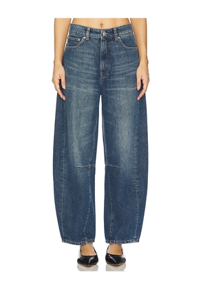 DL1961 Miro High Rise Barrel Jeans in Blue. Size 25. Also in 26, 24, 27, 29.